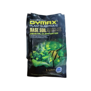 Dymax Base Soil package for planted aquariums; maintains pH, ensures clear water, and supports plant growth.