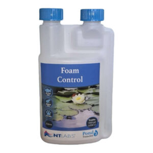 NT Labs Foam Control 250ml bottle for treating pond foam and improving water quality.