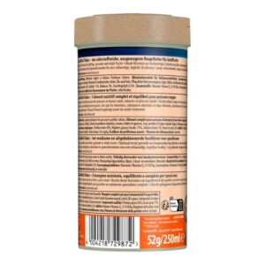 Tetra Goldfish Flakes 52g container with nutritional information for all goldfish and coldwater fish care.