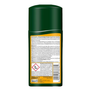 Tetra Pond AlgoFin 250ml bottle for treating blanketweed and algae in ornamental ponds.