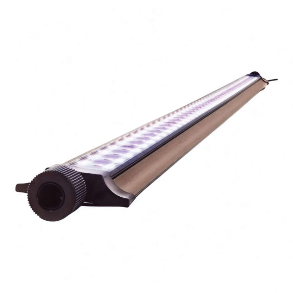 Zetlight Lancia 2 Marine Tank LED Light with brushed aluminum body for optimal coral growth
