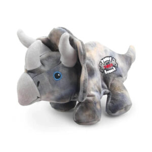 AFP Terence The Triceratops plush toy with crinkle sound, durable design, minimal stuffing, ideal for play, size 30 x 14 x 16cm.
