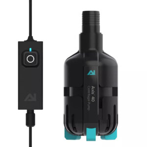 AI Axis 40 Centrifugal Pump with power switch, designed for quiet operation and ideal for all-in-one aquariums.