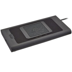 AI Hydra Edge 44HD LED Reef Light black base with control panel and cooling vents for optimal coral growth.