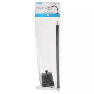 AI Prime Flex Arm - 12 Inch packaging with mount and adjustable arm for aquarium lights. Robust and adaptable design for easy setup.