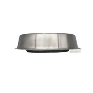 Anti-Ant non-slip silicone base dog bowl made with premium stainless steel for pet dining comfort.
