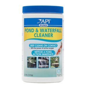 API Pond and Waterfall Cleaner 1kg container with active oxygen for deep cleaning ponds and waterfalls.