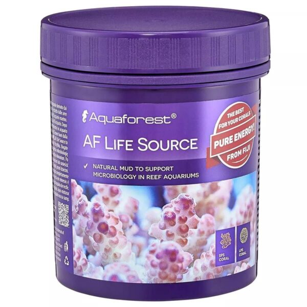 Aquaforest AF Life Source natural mud container for reef aquariums to enhance microbiological activity and support coral health.