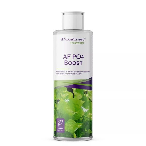 Aquaforest AF PO4 Boost 250ml bottle for aquatic plants phosphorus supplement.