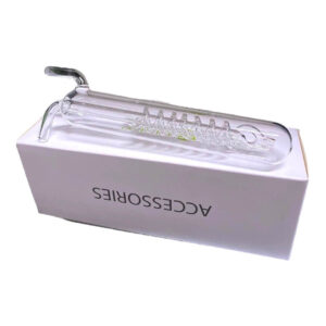 Aquapro CO2 Spiral Bubble Counter displayed on a white box, showcasing its sleek design and functionality for aquariums.
