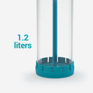 Aquavitro element Ca Calcium Reactor with 1.2 liters capacity, showcasing compact design for effective reef aquarium maintenance.