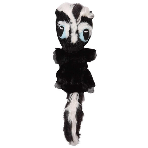 Big Eyes Skunk Plush Toy for dogs, 29 cm small size, designed for long-lasting playful fun and cuddles.