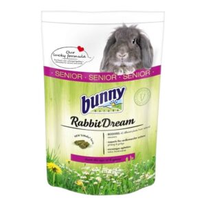 Bunny Nature Rabbit Dream Senior 1.5kg food for dwarf rabbits, featuring natural ingredients and 42 different plants.