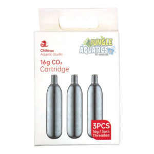 Chihiros 16g Co2 Cartridge replacement pack containing 3 pcs of 16g threaded cartridges for aquariums.