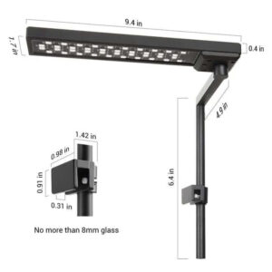 Chihiros CII RGB LED Light dimensions with specifications for optimal installation and setup.