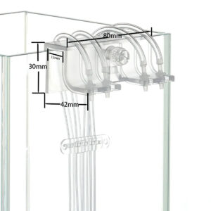 Chihiros Dosing Tube Holder with tubing dimensions, ideal for efficient dosing pump setups and organization.