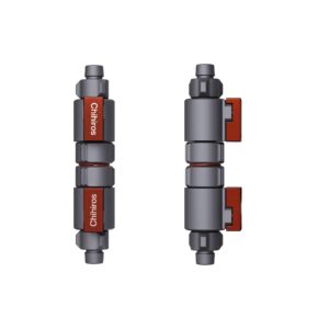 Chihiros Double Tap Quick Connector for aquarium filters, showcasing durable ABS construction and double-valve design.