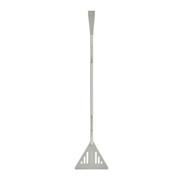 Chihiros Sand Flattener made of 304 stainless steel, 34cm long, gray color, designed for efficient sand flattening with drainage.