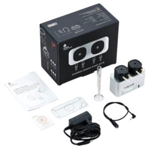 Chihiros Smart Dosing System product image with dosing pump, cables, and manual for aquarium care.