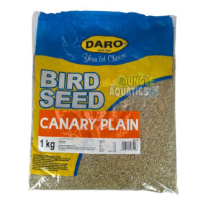 Daro Plain Canary Seed 1kg bag, premium bird seed for canaries rich in nutrients for health and vibrant plumage.