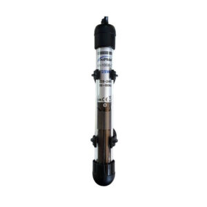 Dophin Aquarium Heater, compact submersible heating element for marine and freshwater aquariums, adjustable temperature.