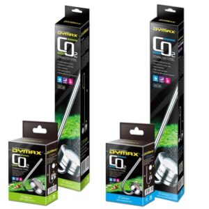 Dymax CO2 Stainless Steel Diffusers packaging for aquarium use, showcasing easy installation and excellent diffusion.