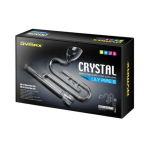 Dymax Crystal Lily Pipe Set with Skimmer, high-quality quartz glass, aquarium inflow and outflow pipes.