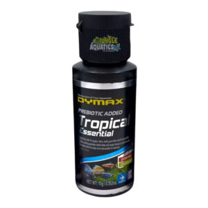 Dymax Tropical Essential - Prebiotic added food for small tropical fish with nutrition-rich ingredients.