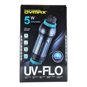 Dymax UV Flow 5W UV steriliser for aquariums, purifies water and eliminates algae and bacteria.