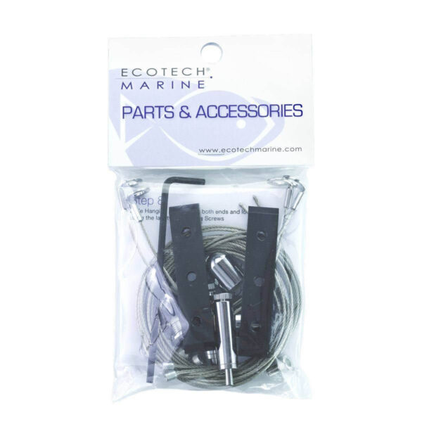 XR717 RMS Hanging Kit by EcoTech Marine featuring brackets and hanging hardware for adjustable lighting over aquariums.