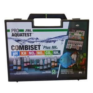 JBL Test Combi Set Plus NH4 Kit for freshwater aquarium water quality testing and monitoring essentials.
