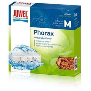 Juwel Phorax phosphate remover packaging for aquariums, effective filter medium to reduce algae and improve plant growth.