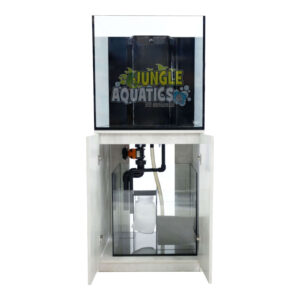 Kraken Aquarium with Sump and Cabinet featuring premium Starfire glass for crystal-clear viewing.