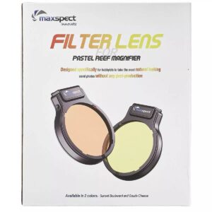 Maxspect Snap-On Filter Lenses for Pastel Reef Magnifier - two color options for enhanced coral photography.