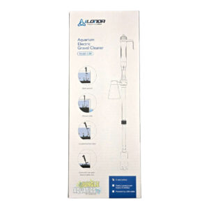 Mini Aquarium Electric Gravel Cleaner packaging showcasing features and design for effective tank maintenance.