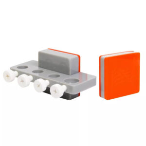 Neptune Magnetic Probe Rack with orange accents and multiple probe holder slots for secure aquarium mounting.