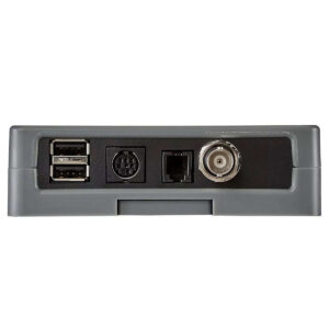 Rear view of Neptune PM1 pH/ORP Probe Module showing ports for USB, AquaBus, and probe connections.