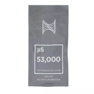 Neptune Systems 53000 µS Conductivity Calibration Solution for salinity calibration applications.