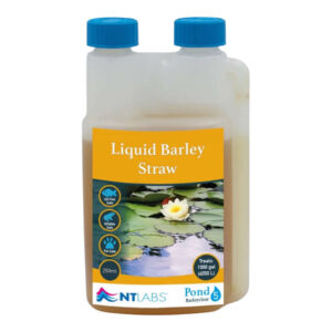 NT Labs Barleyclear Liquid Barley Straw 250ml for controlling algae and blanket weed in ponds naturally.