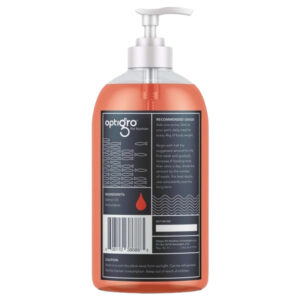 OptiGro Norwegian Salmon Oil pump bottle, 500ml, designed for dogs and cats, rich in omega 3 for healthy coats.