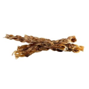 Ostrich Twister dog treats made from high-quality ostrich meat, twisted shape for engaging snack time.