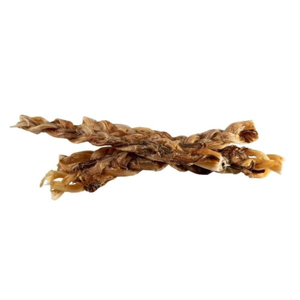 Ostrich Twister dog treats made from high-quality ostrich meat, twisted shape for engaging snack time.