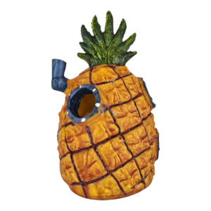 Pineapple Under the Sea Aquarium Ornament in vibrant colors, adding whimsy to aquatic environments.