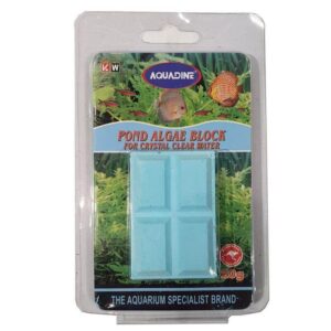 Pond Algae Block by Aquadine for controlling algae in ponds, ensuring clear water and safe for wildlife.