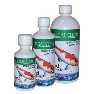 Pond Medic Algae Clear bottles in various sizes=