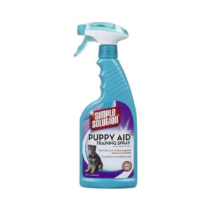 Simple Solution Puppy Aid Training Spray 500ml bottle for effective puppy housetraining indoors or outdoors.
