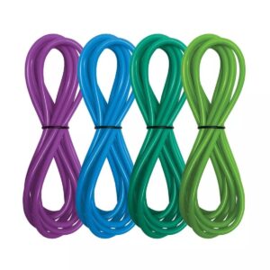 Four colored tubes in purple, blue, green, and teal for Red Sea ReefDose supplement dosing systems.