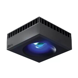 Red Sea ReefLED 50 Marine Light for optimal coral growth with blue shimmer effect, designed for reef aquariums.