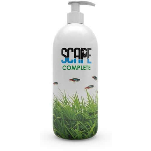 SCAPE Complete 500ml bottle for planted aquariums with essential nutrients and minerals for plant growth.