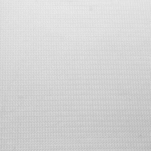 close-up of a textured white fabric surface with a subtle grid pattern